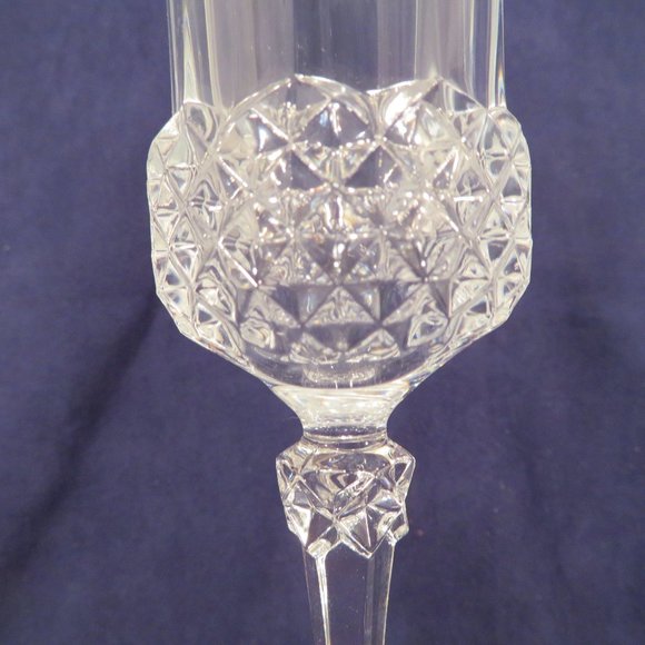*Vintage* Set of 6 Cristal D'Arques Champagne Flute Lead Crystal Valencay (K407) - Picture 3 of 7